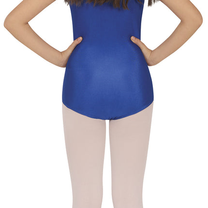 Body bambina blu senza maniche