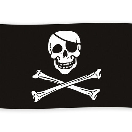 Bandiera nera dei pirati 1,5 m