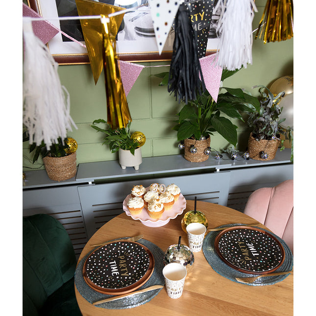 Piatti di carta Party Time 23cm 8pz