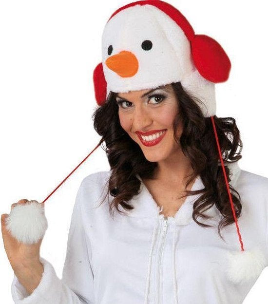 Cappello a forma di pupazzo di neve