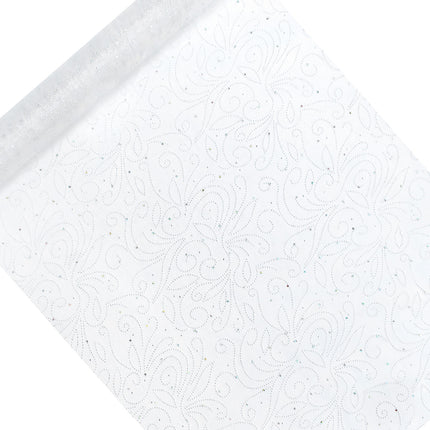 Tessuto Organza Bianco Perle 48cm 9m