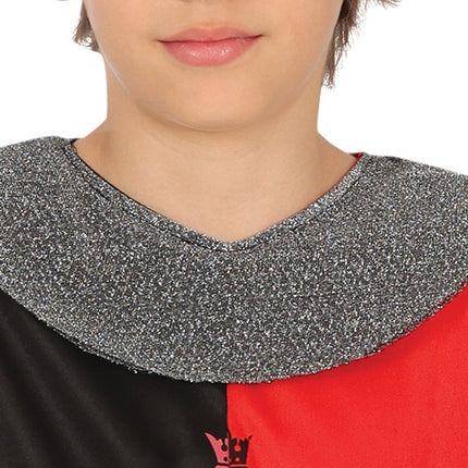 Costume da Cavaliere Rosso Nero Bambino