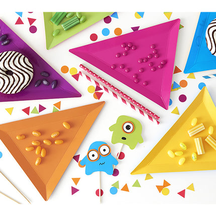 Cake topper Monster 20,5 cm 6 pezzi