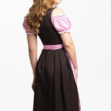 Abito Dirndl Oktoberfest Lungo Rosa