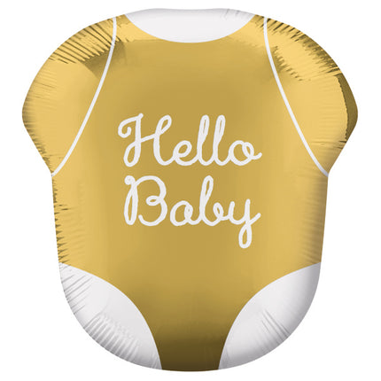 Maglietta con palloncino ad elio Hello Baby Vuoto