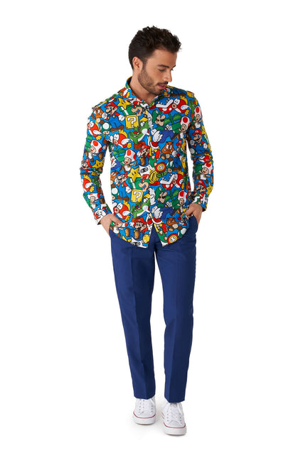 Camicia Super Mario Uomo <tc>OppoSuits</tc>