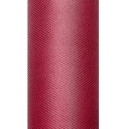 Rotolo di tulle rosso bordeaux 15cm 9m