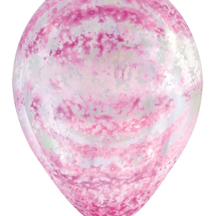 Palloncini Graffiti Rosa Cristallo Chiaro 30cm 25pz
