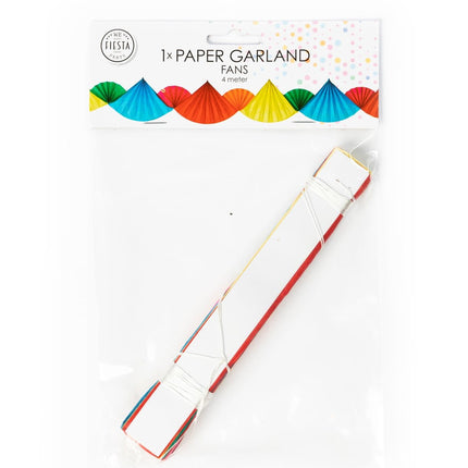Ventagli di carta multicolore 4m
