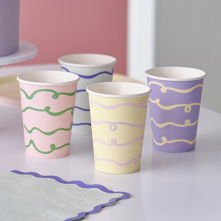 Tazze colorate 8 pezzi
