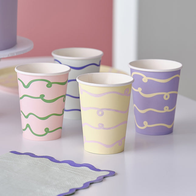 Tazze colorate 8 pezzi