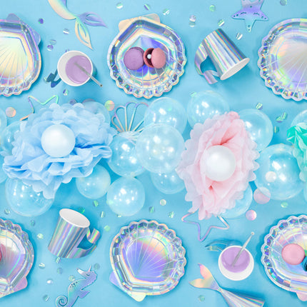 Pompon azzurro 25 cm