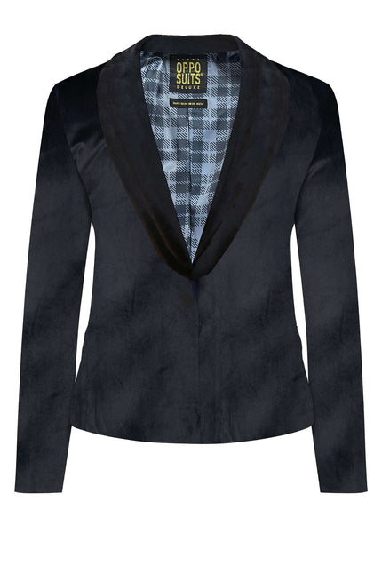 Blazer in velluto nero da donna <tc>OppoSuits</tc>