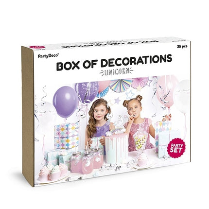Set di decorazioni Unicorno 35 pezzi