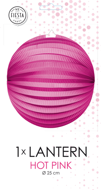 Lampione fucsia 25 cm