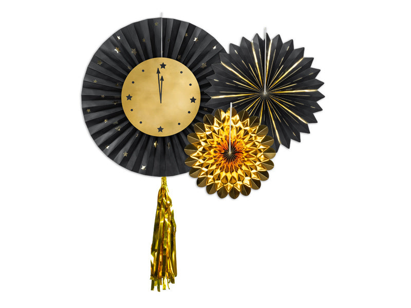 Orologio decorativo da appendere per Capodanno 3 pezzi