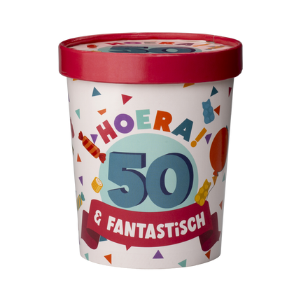 Vassoio per caramelle colorate 50 anni 12 cm