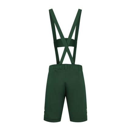 Pantaloni da uomo in pelle verde scuro