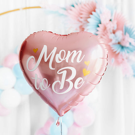 Palloncino ad elio Cuore Mamma da Diventare Rosa Vuoto 35cm