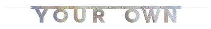 Ghirlanda di lettere Glitter Diy Confezione 139 pezzi