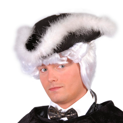 Cappello Admiral in pelliccia bianca