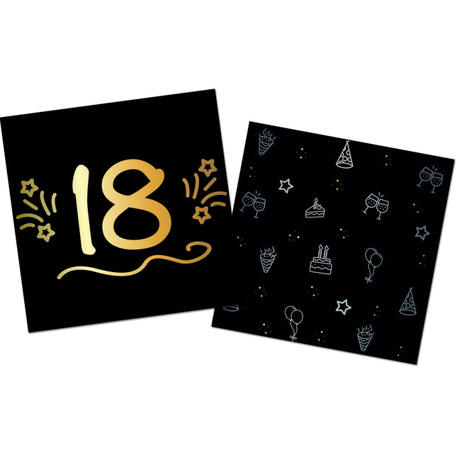 Tovaglioli 18 anni 33cm 16pz