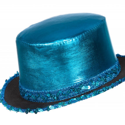 Cappello blu con fascia