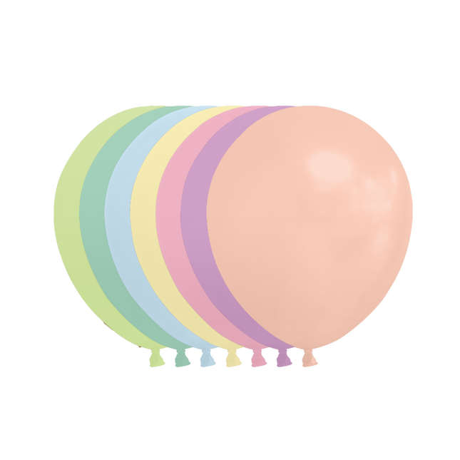 Palloncini colorati pastello 13cm 100pz