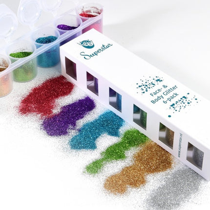 Glitter colorati Happy Fine 6 pezzi