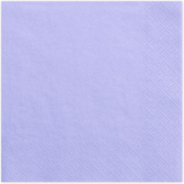 Tovaglioli lilla 33cm 20pz