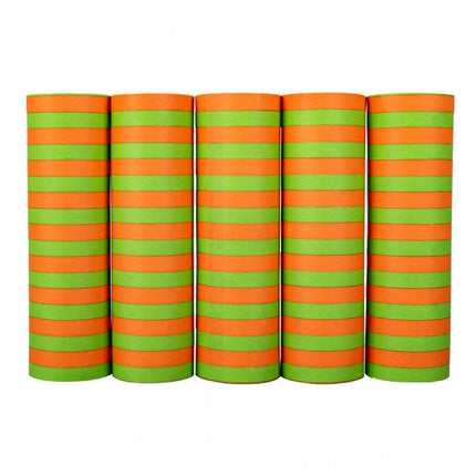 Serpentina verde arancione 5 rotoli 4m