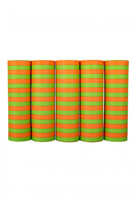 Serpentina verde arancione 5 rotoli 4m