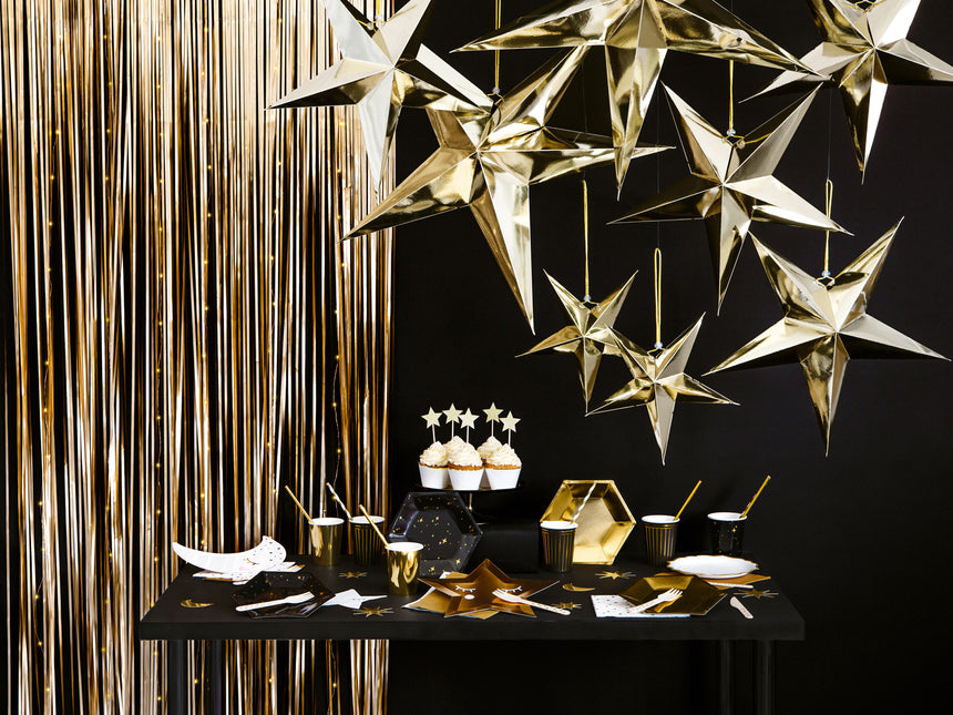 Stella lampioncino d'oro 45 cm