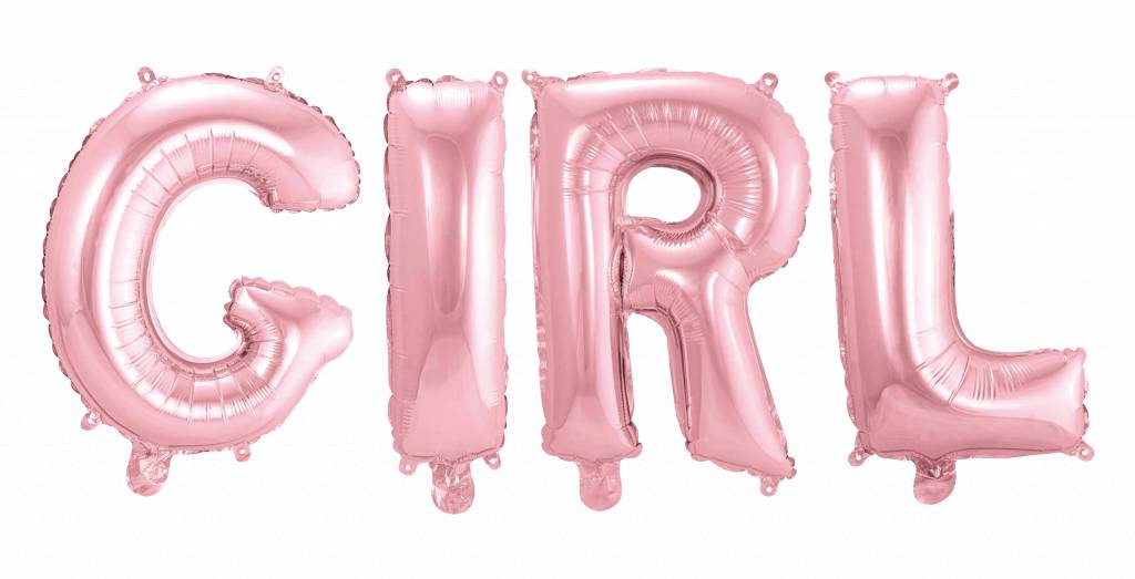 Set di palloncini nascita con lettere Ragazza 36cm