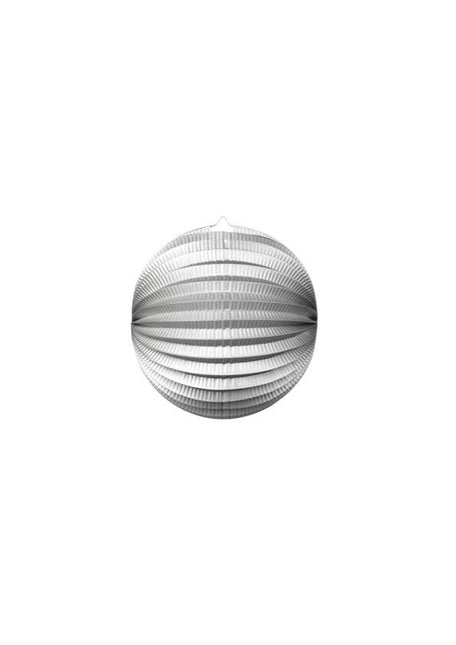 Lampione d'argento metallizzato 25 cm