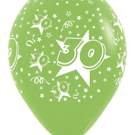 Palloncini Numero 30 Mix 30cm 25pz
