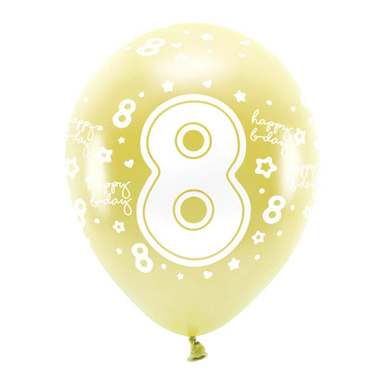 Palloncini 8 anni oro