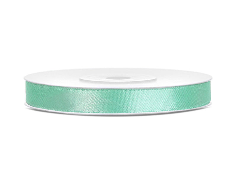 Nastro di raso verde menta 6mm 25m
