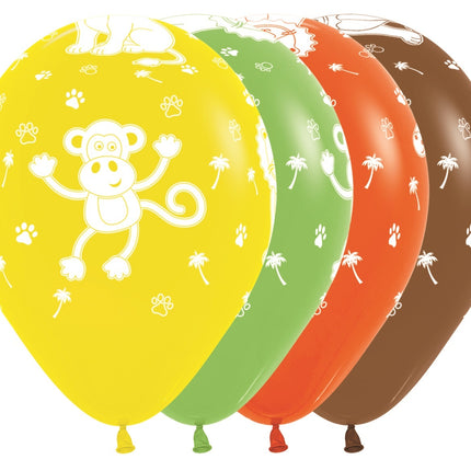 Palloncini Animali della Giungla Mix 30cm 25pz