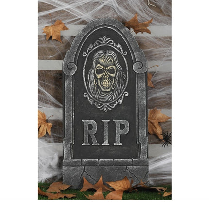 Teschio Tombstone di Halloween 65 cm