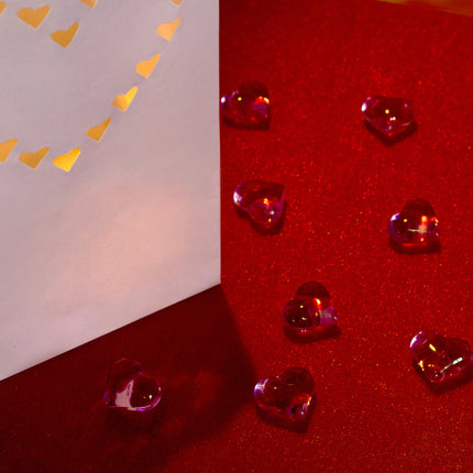 Sacchetti per candele Cuori 26cm 10pz