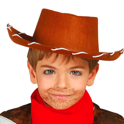Cappello da cowboy marrone bambino