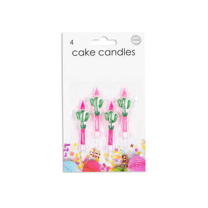 Candele Cactus 5,9 cm 4 pezzi