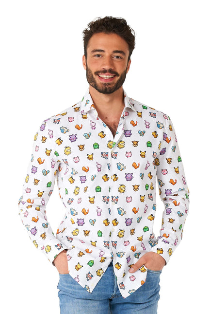 Camicia Pixel Pokémon Uomo <tc>OppoSuits</tc>