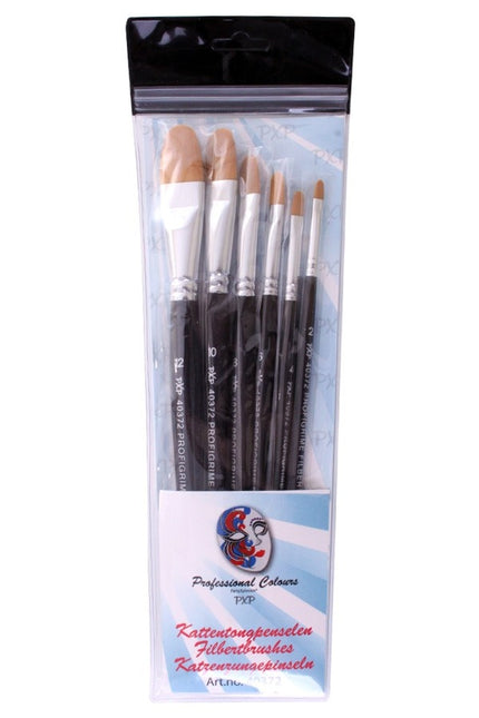 PXP 6 Pennelli Filbert Profigrime Sintetico