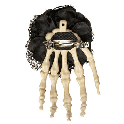 Accessorio per capelli di Halloween Mano di scheletro