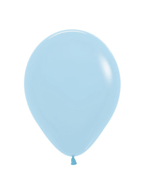 Palloncini blu opaco pastello 23cm 50pz