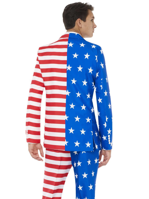 Tuta con bandiera USA da uomo <tc>Suitmeister</tc>