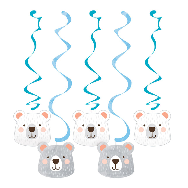 Decorazione da appendere Orso 5 pezzi