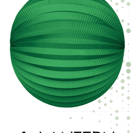 Lampione verde 25 cm